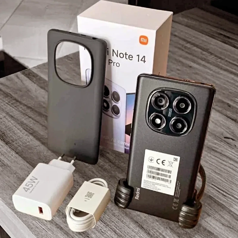 Xiaomi Redmi Note 14 Pro 5G – 12GB/512GB – In-Screen Fingerprint – 5110mAh – Android 14 (HyperOS) – 200MP + 8MP + 2MP Rear – 20MP Front – 45W Turbo Charge – Gorilla Glass Victus 2 – Dual SIM – 5G – IP68
