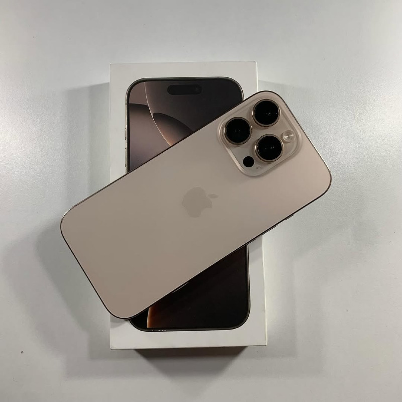 iPhone 16 Pro – European Active – 128GB – 6.1" Super Retina XDR Display with ProMotion – 5G – Face ID – A18 Pro Chip – 48MP Triple Rear Camera + 12MP Front Camera – USB-C Charging – Factory Unlocked – Brand New – Not Available for Installment or EasyBuy.