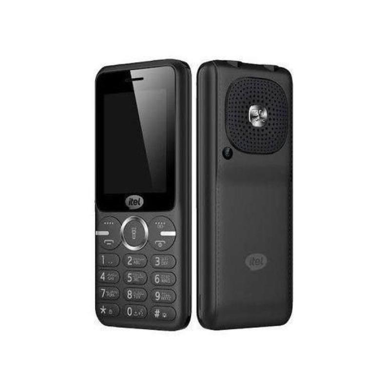 Itel Music 500 (Black) 2.8" Big Display – 3000mAh Battery – Type-C Charging – Dual SIM – Wireless FM Radio – Opera Mini – Bluetooth – Bright Torch – Expandable Memory – Loud Speaker