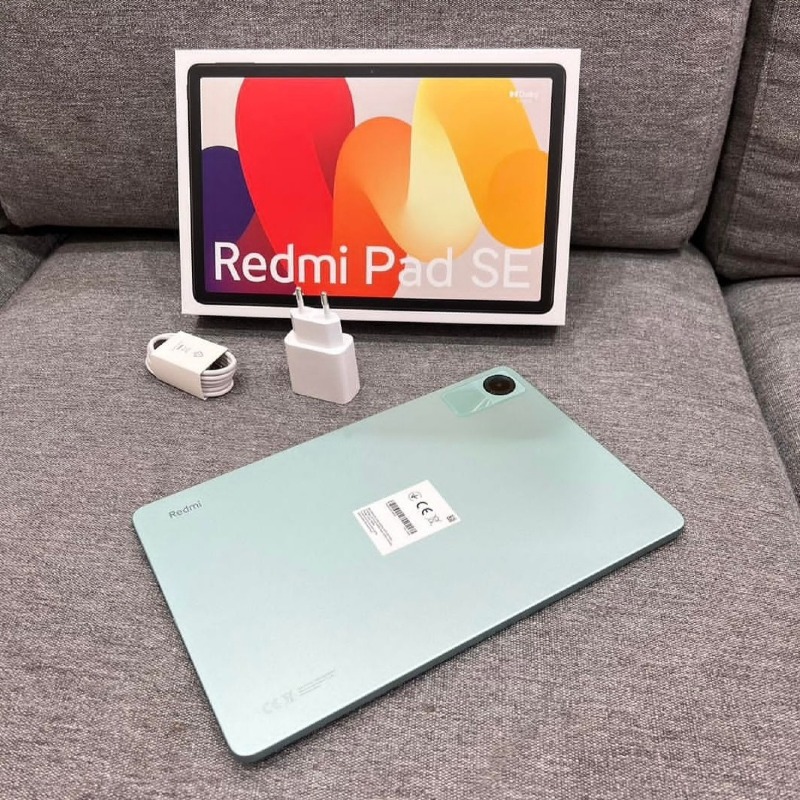 Xiaomi Redmi Pad SE (8GB + 256GB) 8000mAh – Snapdragon 680 – Android 13 (MIUI Pad 14) – 11" FHD+ 90Hz Display – 8MP Rear – 5MP Front – Quad Speakers with Dolby Atmos – AI Face Unlock – Dual‑Band Wi‑Fi – USB‑C – Expandable Storage up to 1T